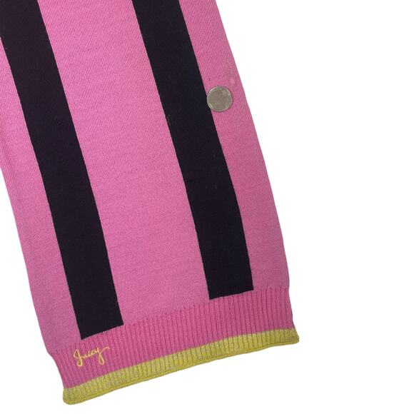 Vintage Y2K Juicy Couture Wool Scarf Pink Black Green - Picture 7 of 12